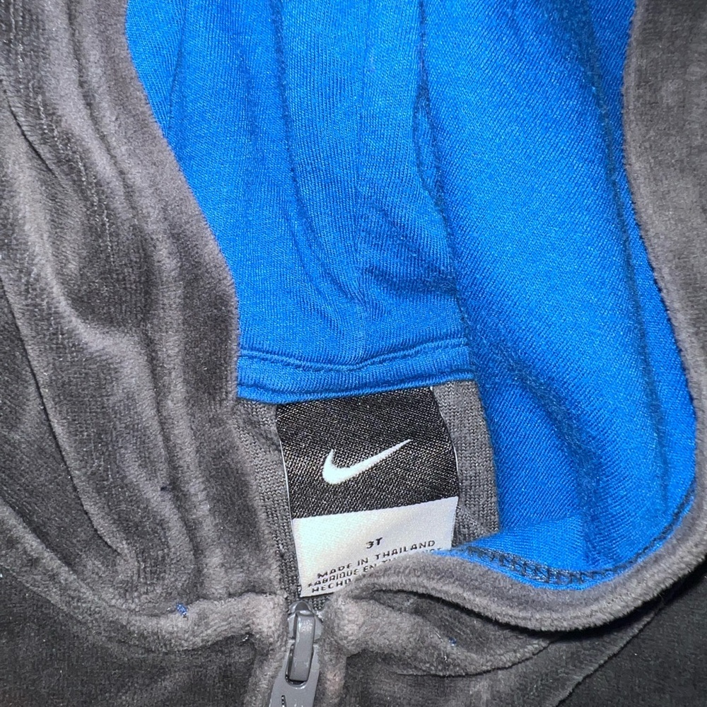 Nike Hooded Fleece Jacket, Boys, Grey, 3T - Picture 4 of 4